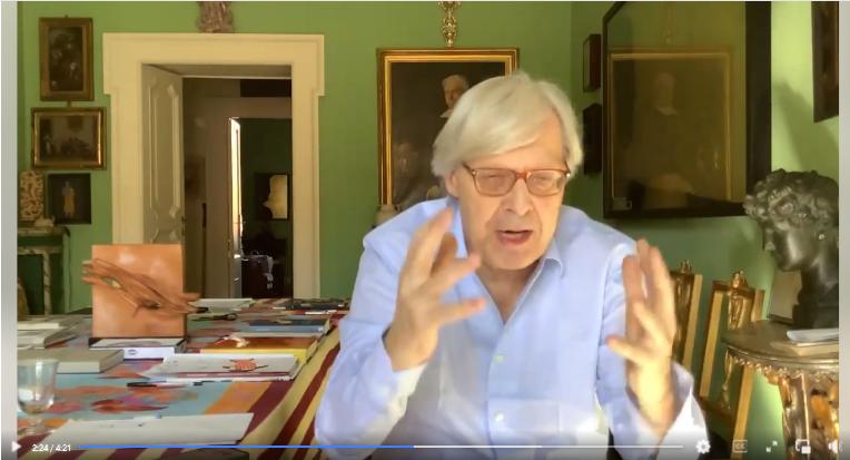 Vittorio Sgarbi nel video