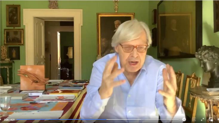 Vittorio Sgarbi nel video