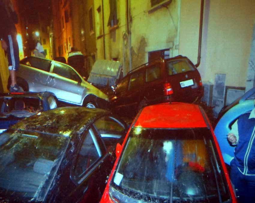 L’alluvione del settembre 2003: nel mirino, i lavori in uno dei lotti realizzati dopo quel tragico evento