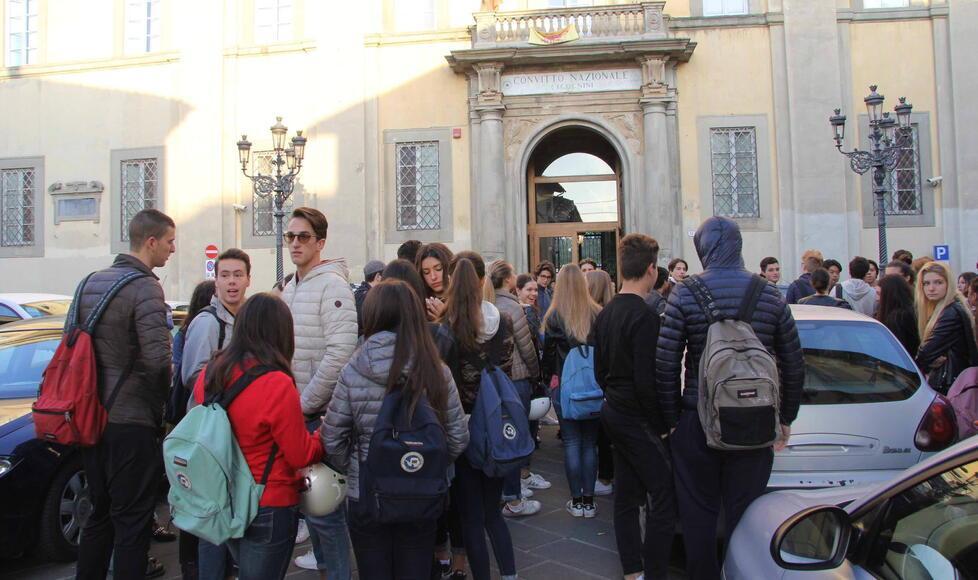 Gli alunni del Cicognini che si è dotata del mobility manager