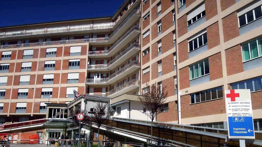 Il Monoblocco, parte del complesso del vecchio ospedale