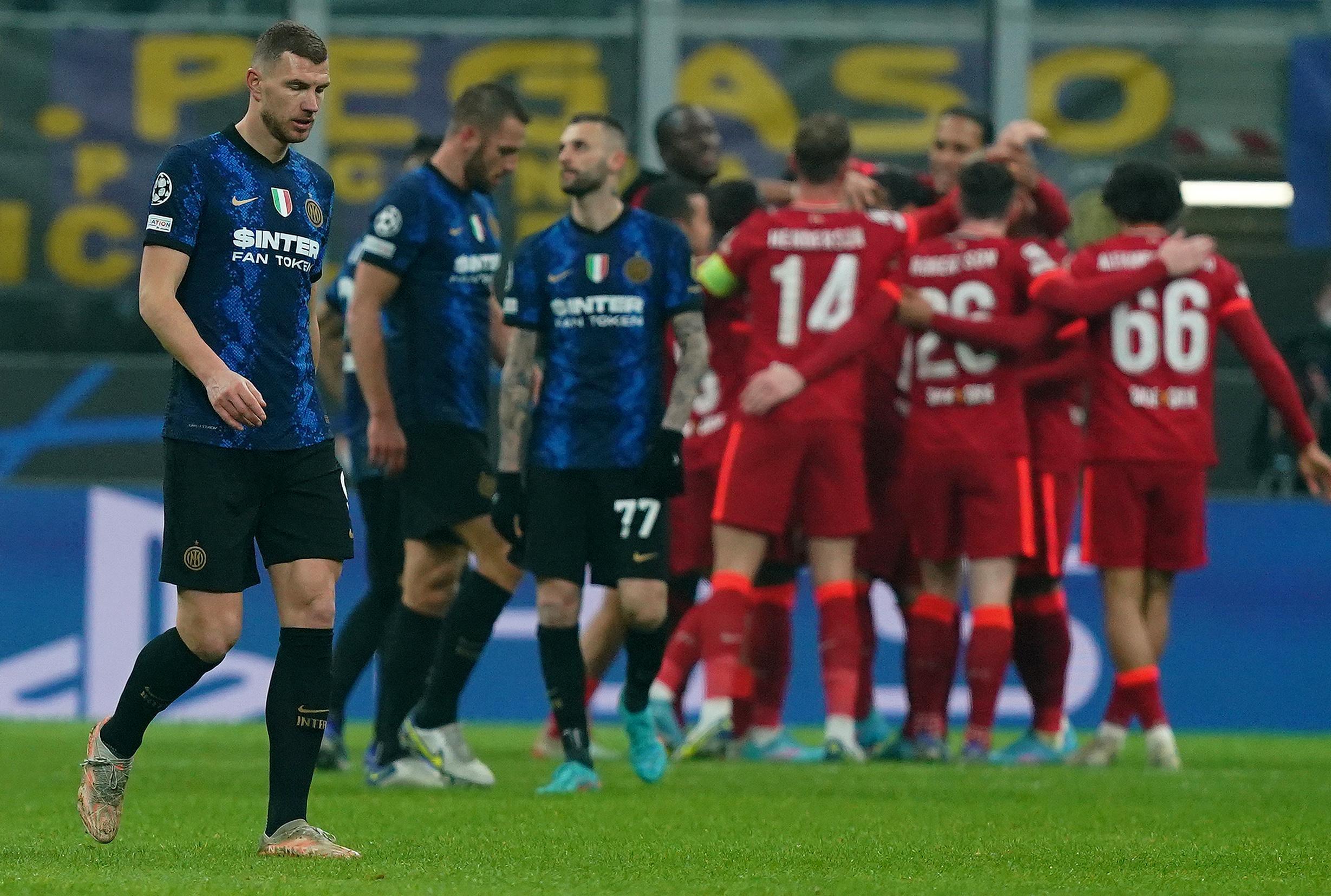 Nell'andata degli ottavi di finale di Champions league l'Inter perde 2-0 a San Siro contro il Liverpool (Foto LaPresse)