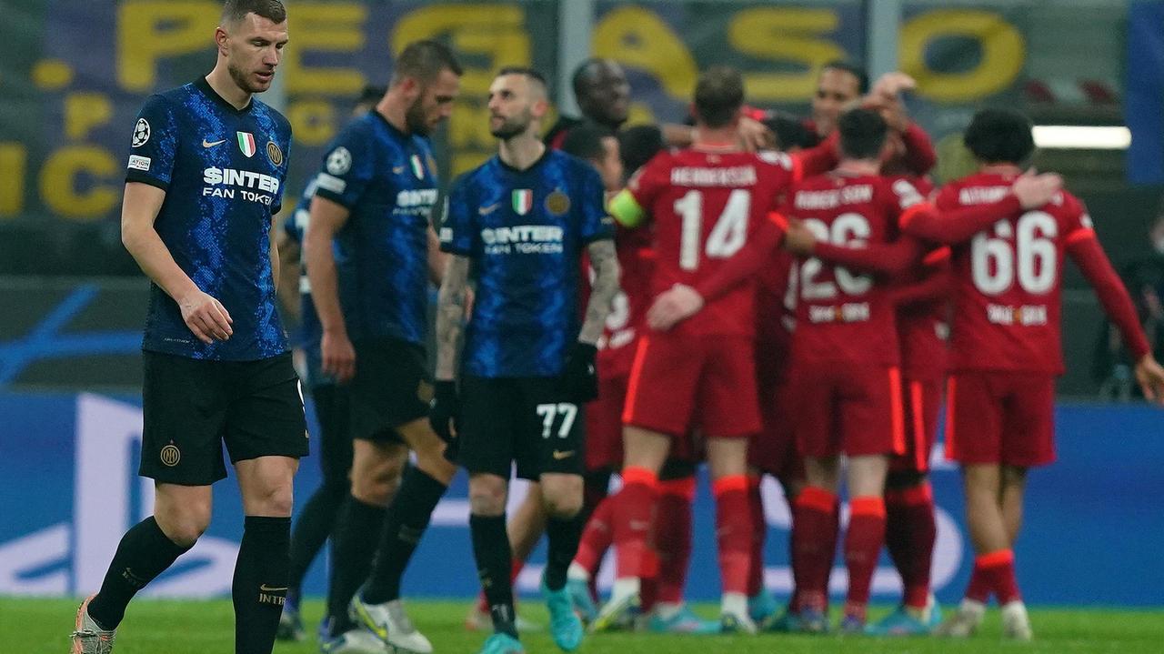 Nell'andata degli ottavi di finale di Champions league l'Inter perde 2-0 a San Siro contro il Liverpool (Foto LaPresse)