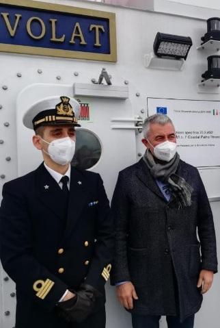 Sindaco in visita alla nave gioiello “Aringhieri” 