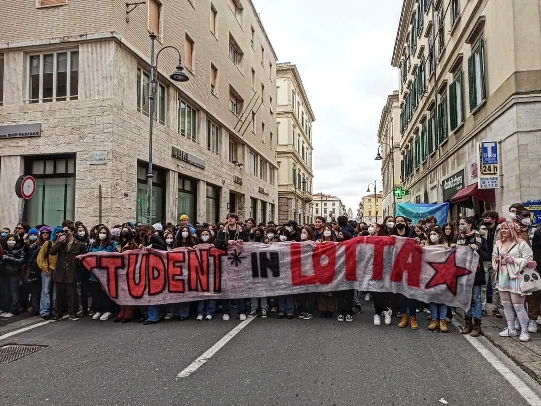 La protesta degli studenti