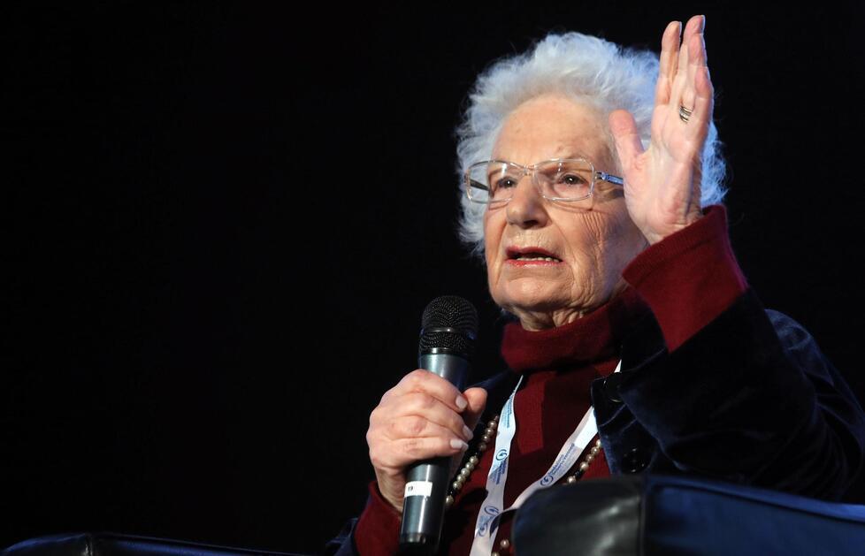La senatrice a vita e testimone dell’Olocausto Liliana Segre