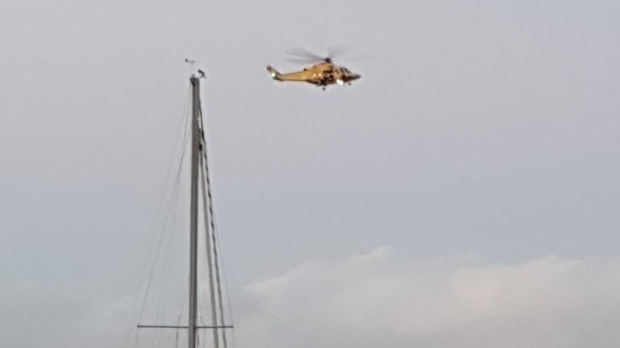 L'elisoccorso Pegaso intervenuto a Monte Argentario