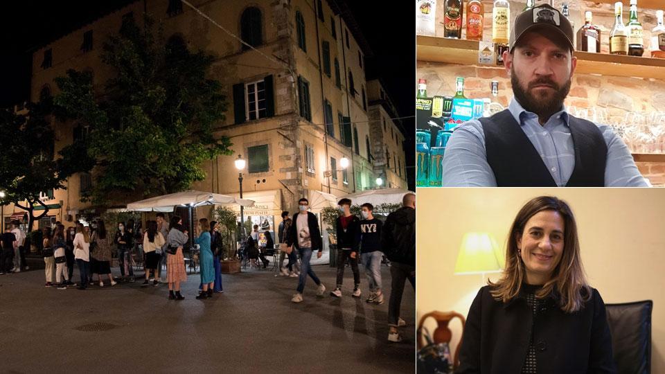 La zona dei locali in corso Garibaldi. Luca Degl’Innocenti e Chiara Martini
