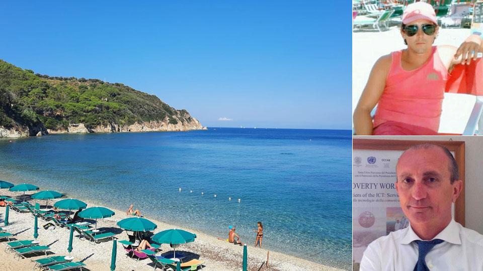 Carlesi (Orano) e Martinenghi (Barbatoja) e sopra la spiaggia dei Prunini