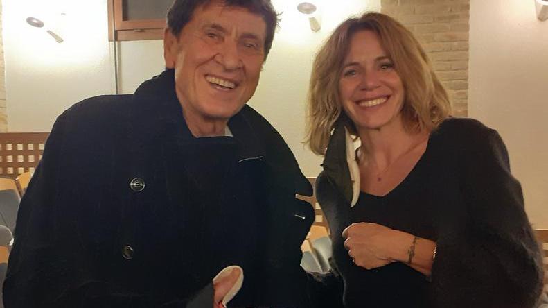 Gianni Morandi con la figlia Marianna