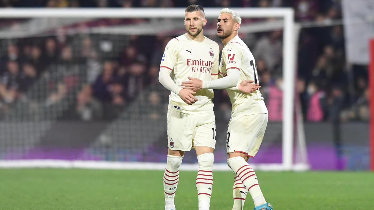 Rebic e Theo Hernandez, protagonisti nel match contro la Salernitana
