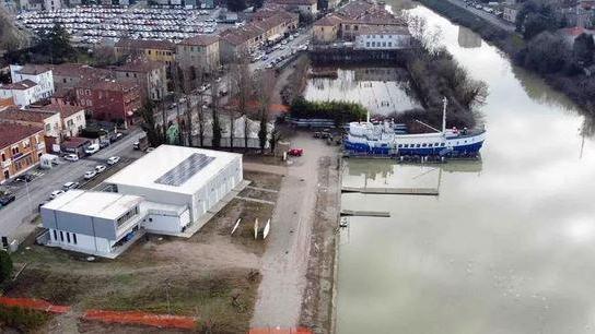 Lo spazio visto dall'alto all'inizio dei lavori