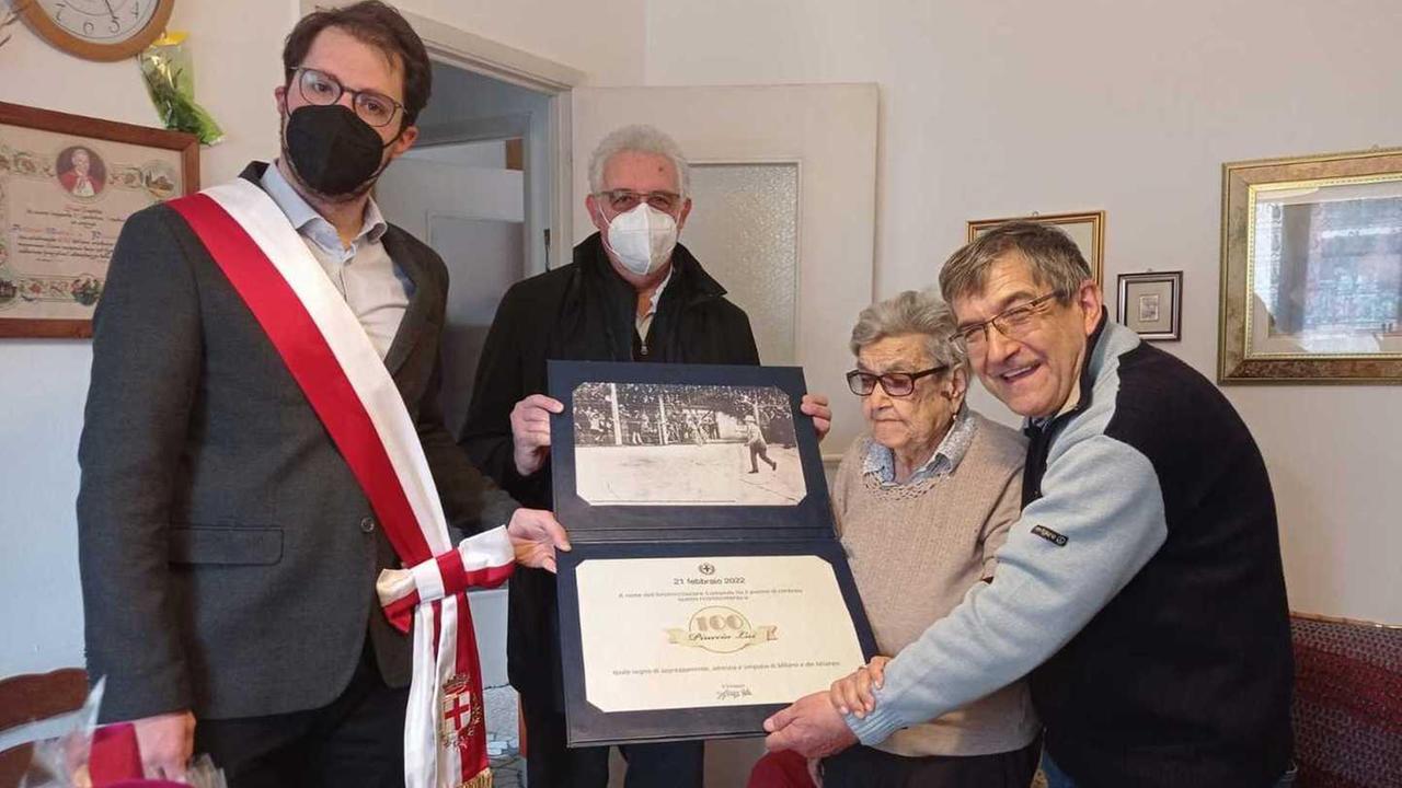 Milano premia la centenaria di Perdas