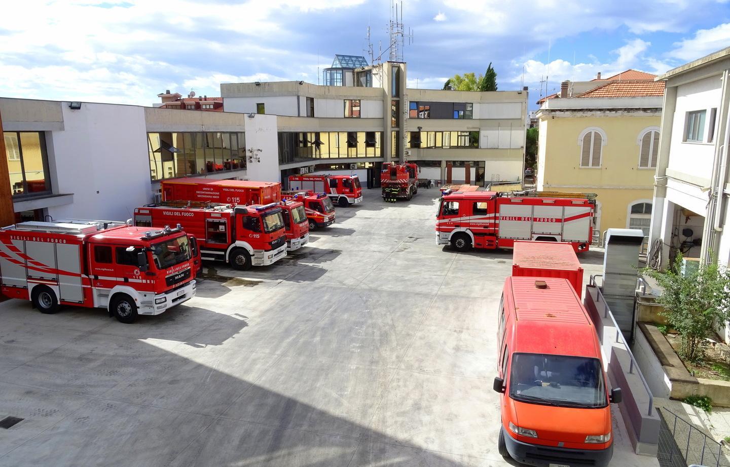 Caserma dei Vigili del fuoco, lavori alle facciate 