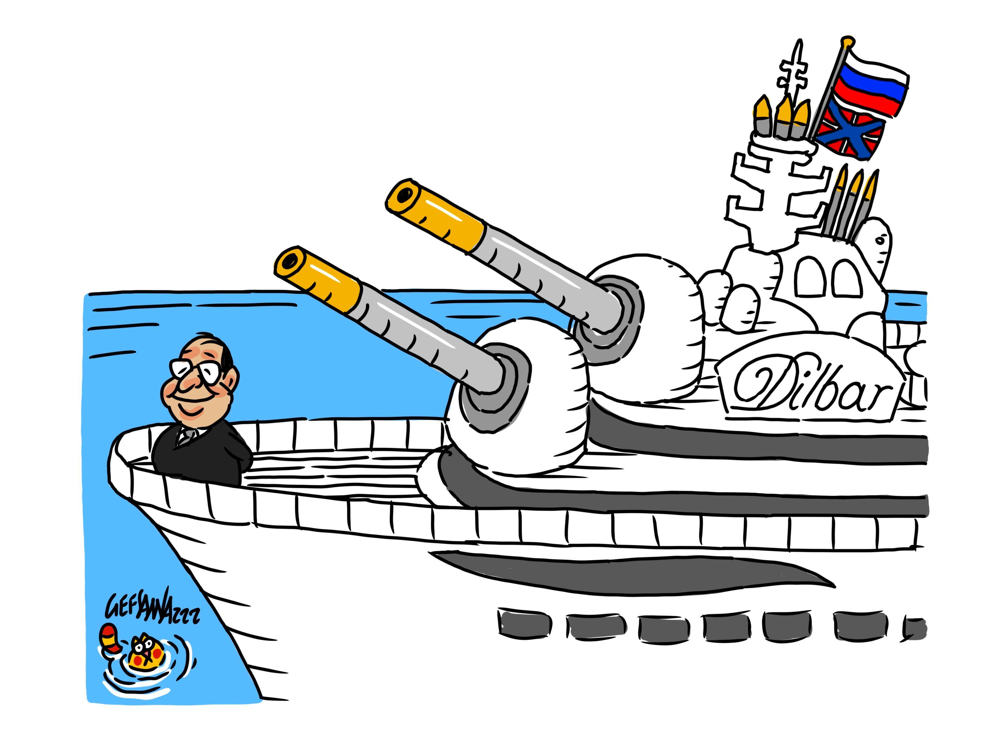 La vignetta di Gef: Costa Smeralda, a rischio la presenza dei turisti russi