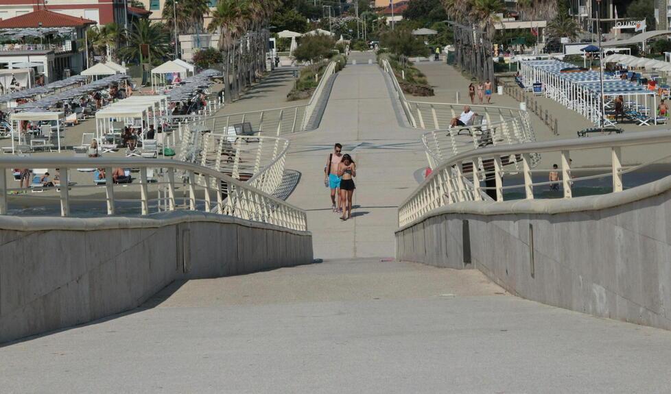 Il pontile di Lido di Camaiore