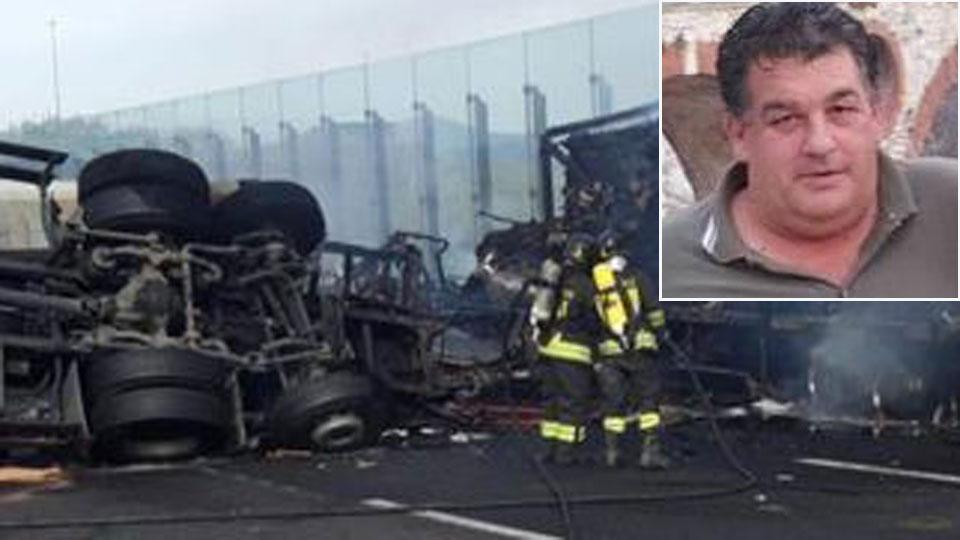 Alfonso Angelo Locatelli,  camionista morto nell'incidente sulla A1