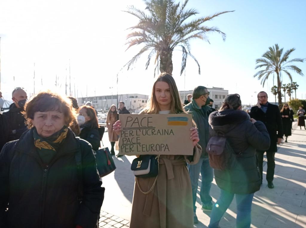 La manifestazione per la pace in Ucraina a Cagliari (foto Mario Rosas)