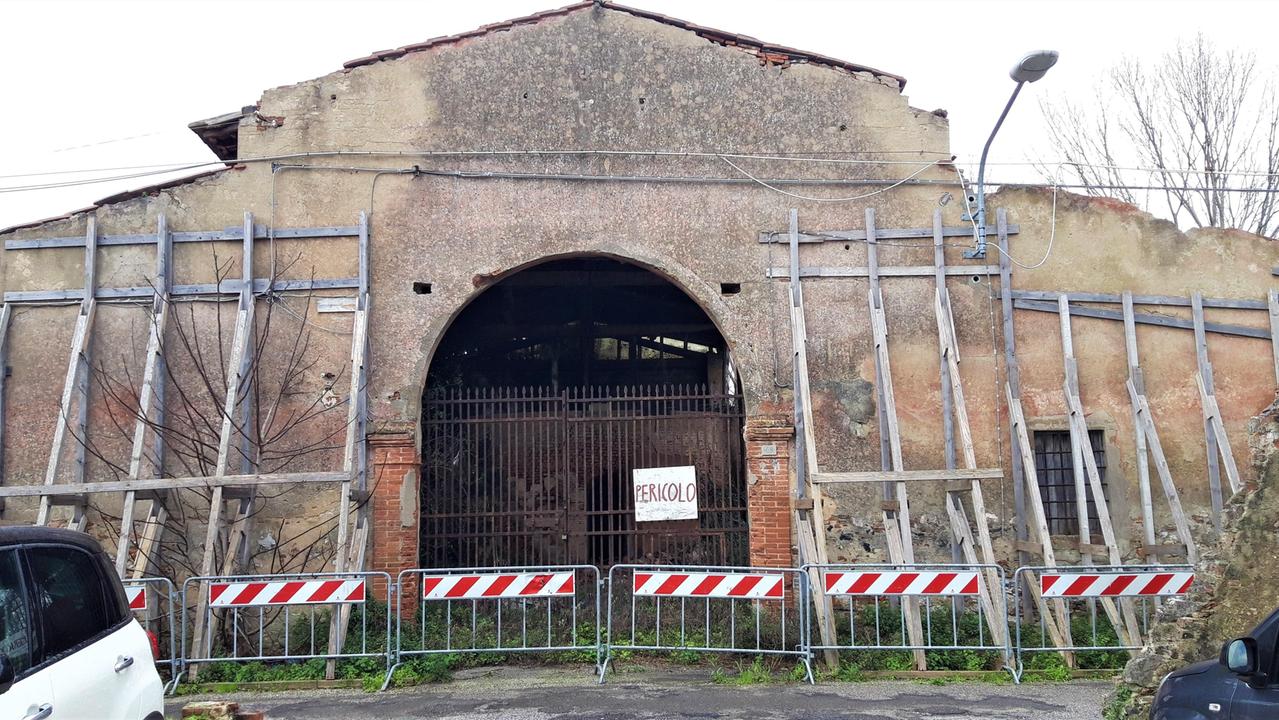L’ex Fornace in via Barca di Noce transennata