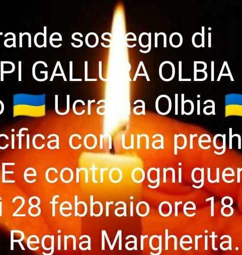 Oggi fiaccolata per la pace in Ucraina e contro ogni guerra