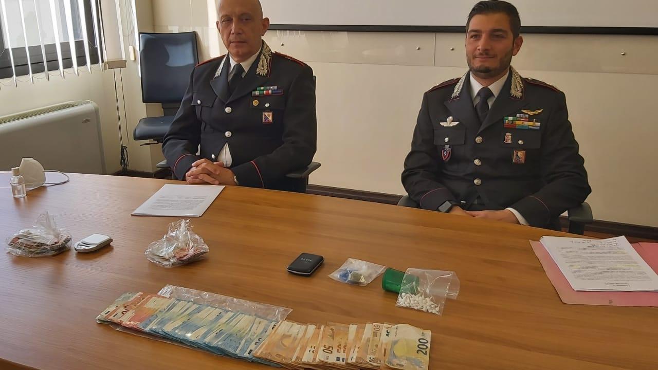 Da sinistra il colonnello Tamponi e il maggiore Pilia