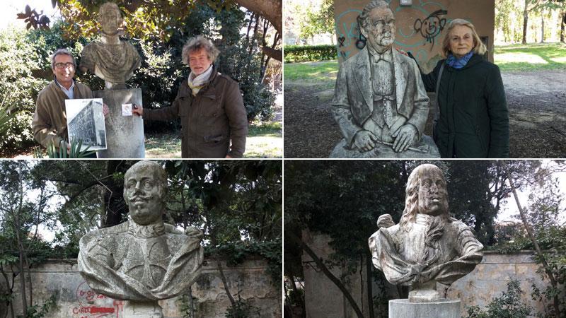 Marcello Paffetti e Massimiliano Cerrai (Il Pentagono). Elisabetta Macchia (ViviS.Jacopo) con il busto di Mascagni. Cosimo III de'Medici. Ferdinando II de'Medici