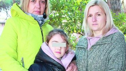 Natalya Myslyvets con Ludmila e la piccola Anna