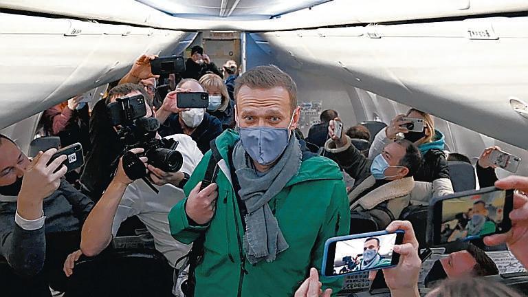 Il dissidente russo Alexei Navalni, ora in carcere