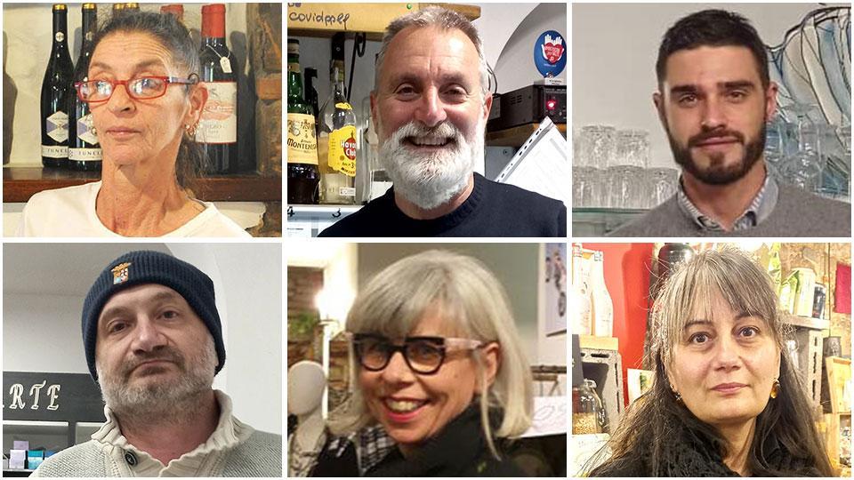 Patrizia Mondanelli, Marco Fusi, Jacopo Mondini, Gianni Patratti, Lucia Lupi e Marina Sottodiluzio