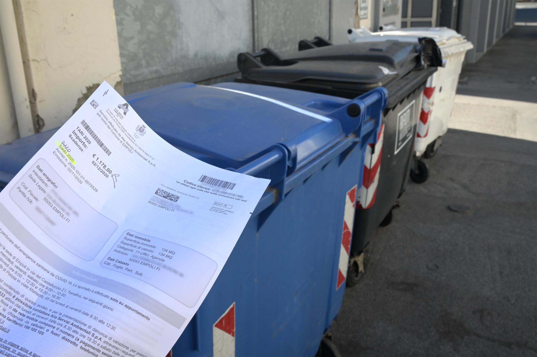 Empoli, Tari non pagata per oltre 200mila euro: sono 290 le cartelle esattoriali inviate 