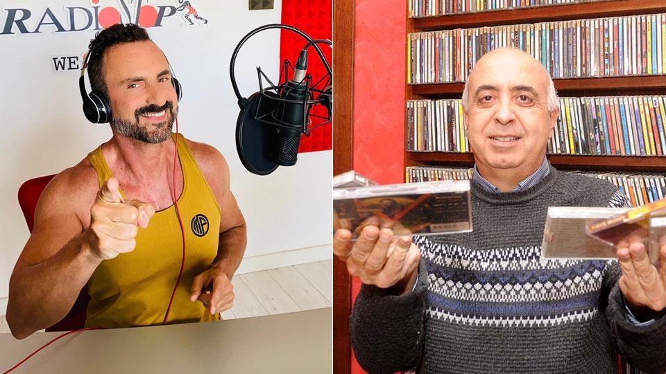 Roberto Giannoni, proprietario di Radio Stop, Luigi Faucci, direttore di Radio Piombino (Foto di Paolo barlettani)