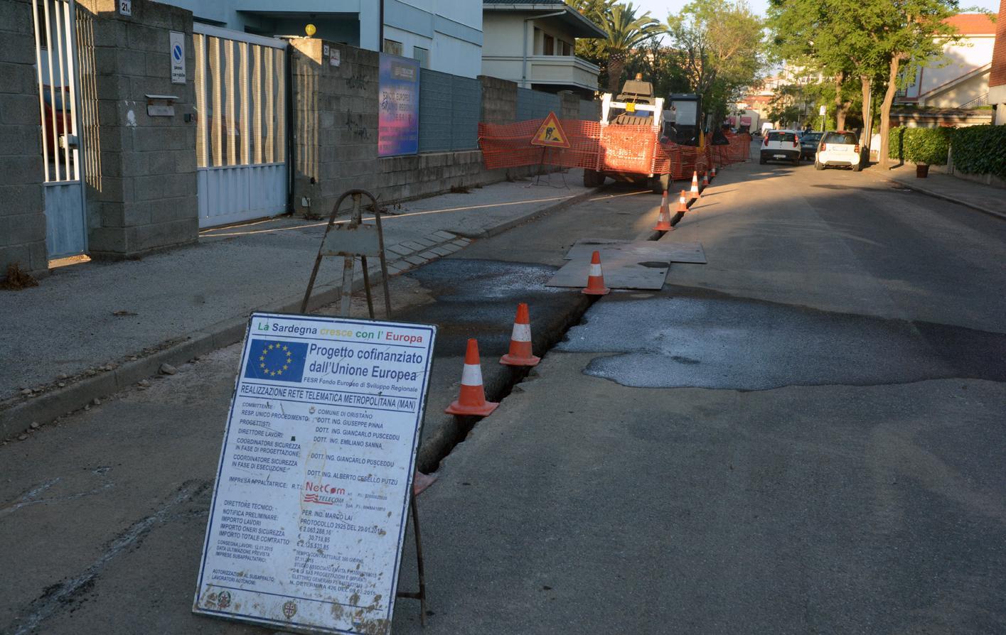 Cantieri per la fibra aperti da oggi 