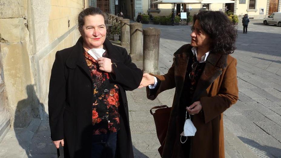 Lara Turelli (a sinistra) con l’avvocata Pamela Bonaiuti (Foto Nucci)