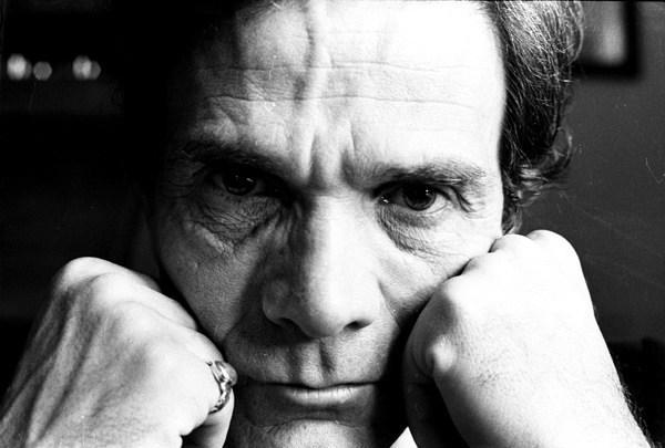 Primisssimo piano di Pier Paolo Pasolini