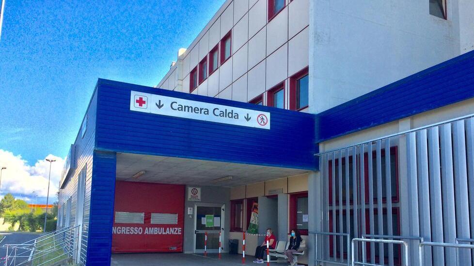 L’ingresso del pronto soccorso di Cecina