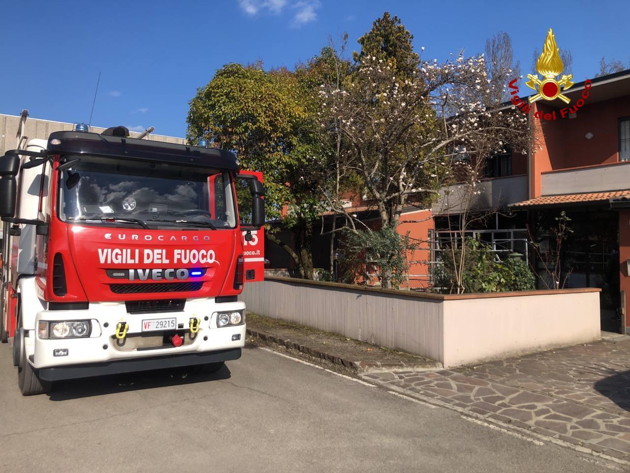 L'abitazione dove è avvenuto l'incendio a Castelfranco