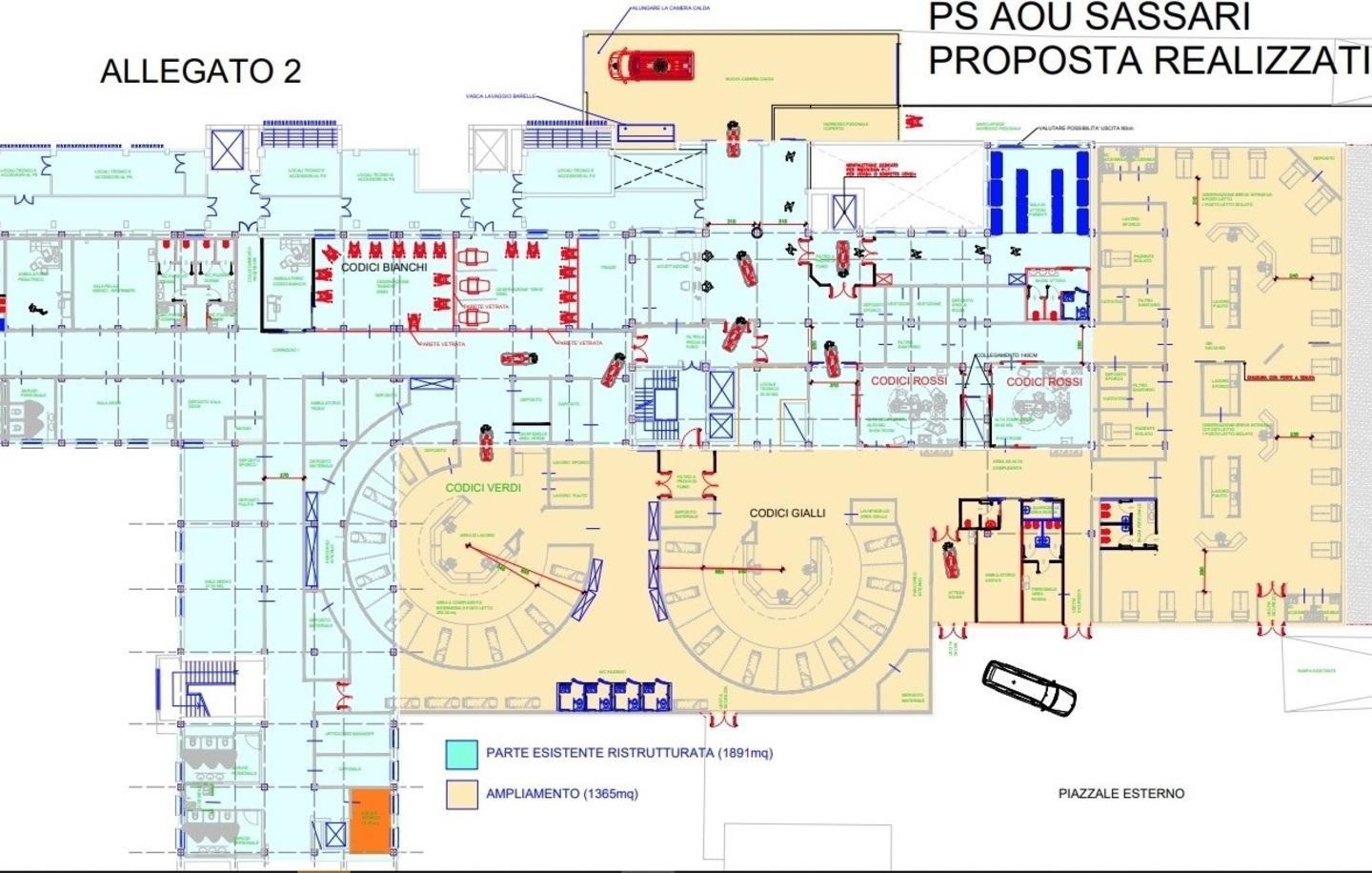 Sassari, un Pronto soccorso più grande e veloce: al via il progetto 