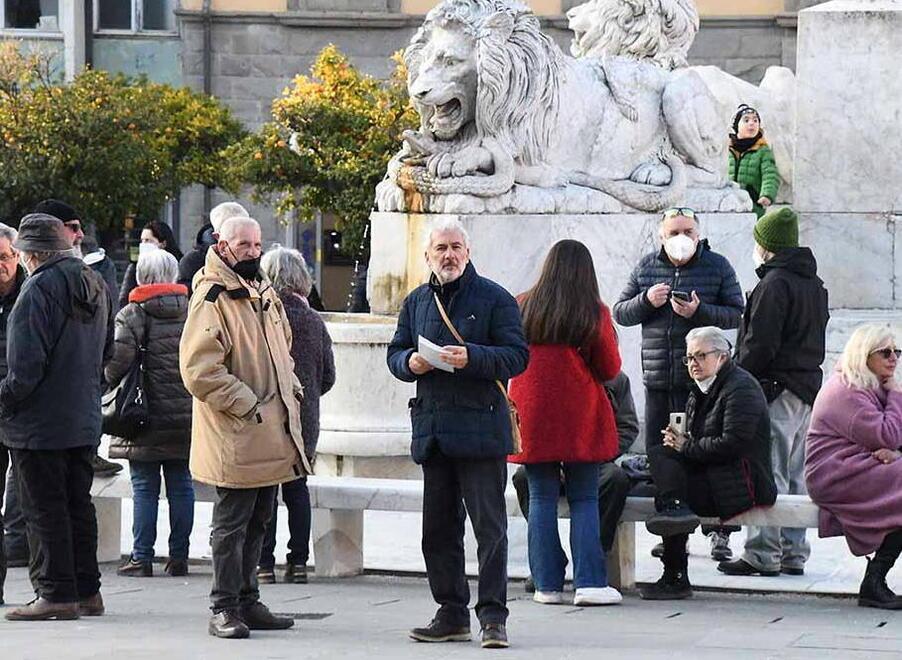 Alcuni manifestanti
