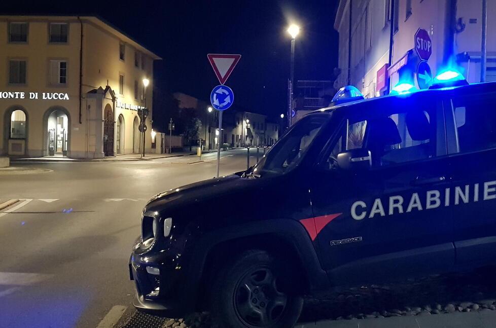 Un posto di blocco dei Carabinieri