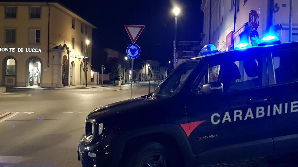 Un posto di blocco dei Carabinieri