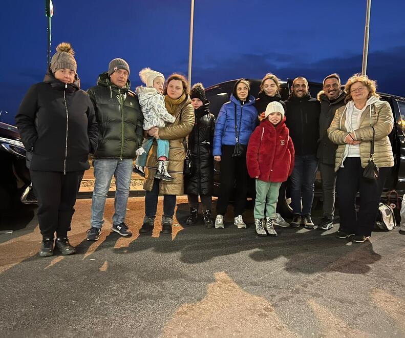 In furgone da Massa al confine ucraino per portare in salvo donne e bambini 