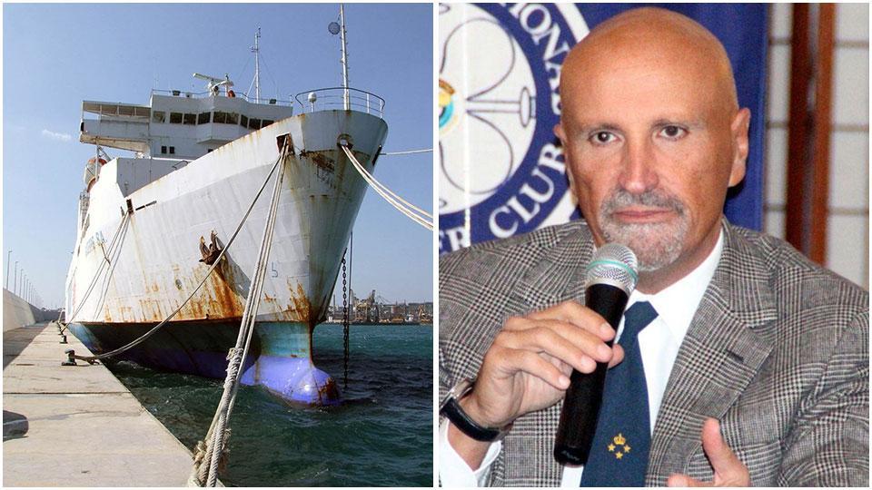 Il traghetto “Giuseppe Sa “ a Piombino e Onorato