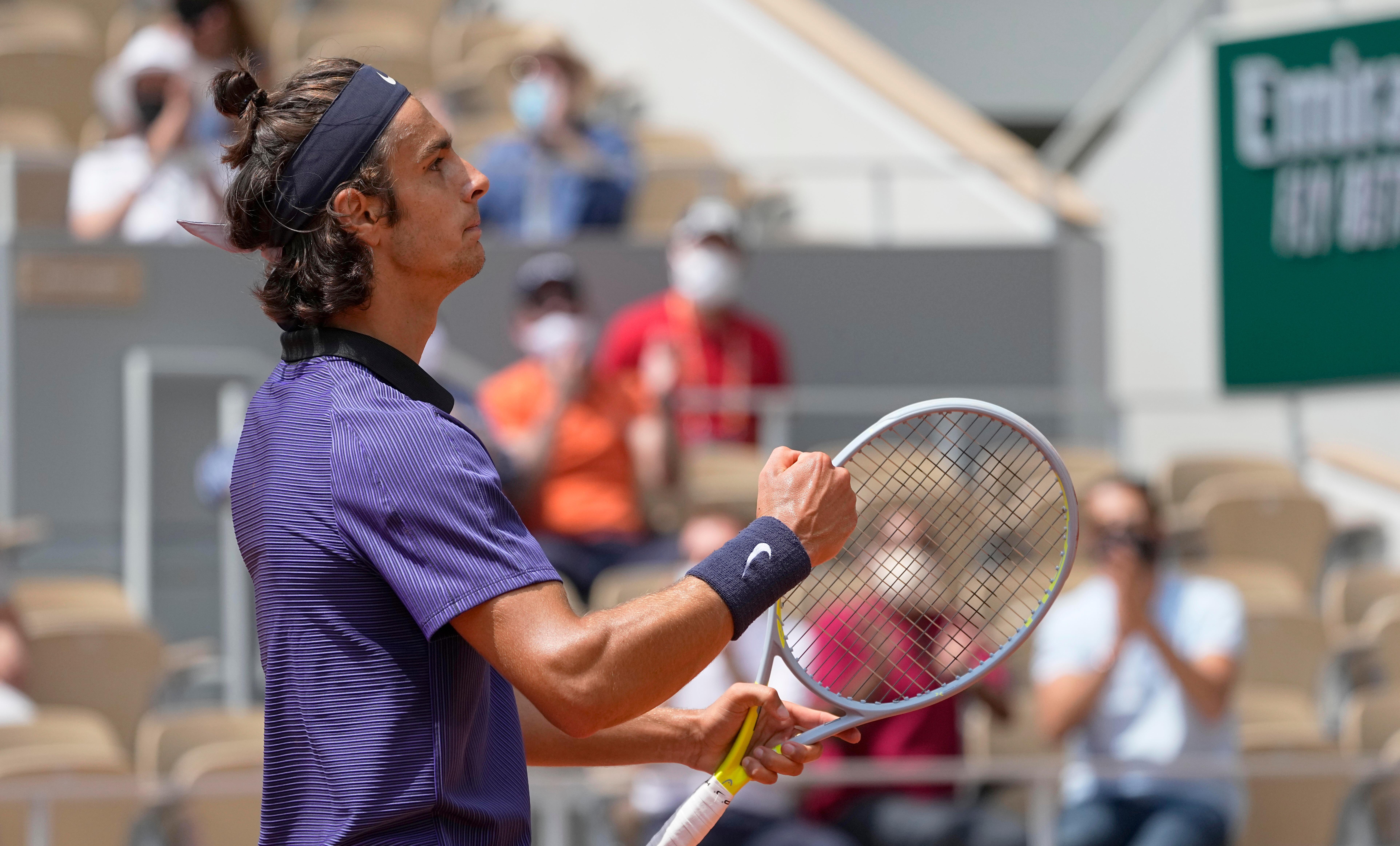 Il tennista di Carrara classe 2002 Lorenzo Musetti
