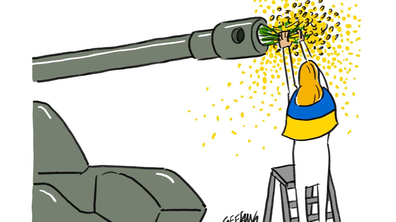 La vignetta di Gef: una Giornata della Donna con il cuore in Ucraina