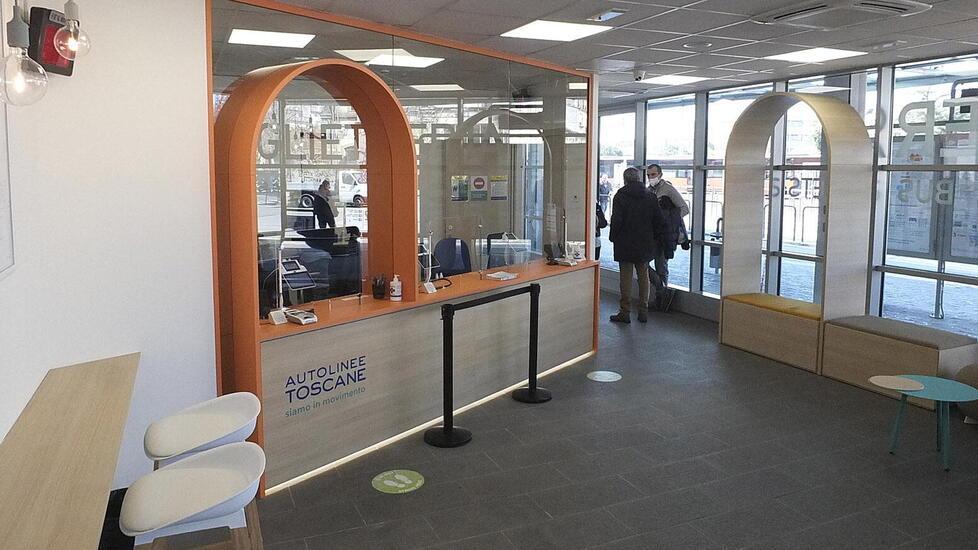 I rinnovati spazi della biglietteria alla Sesta Porta