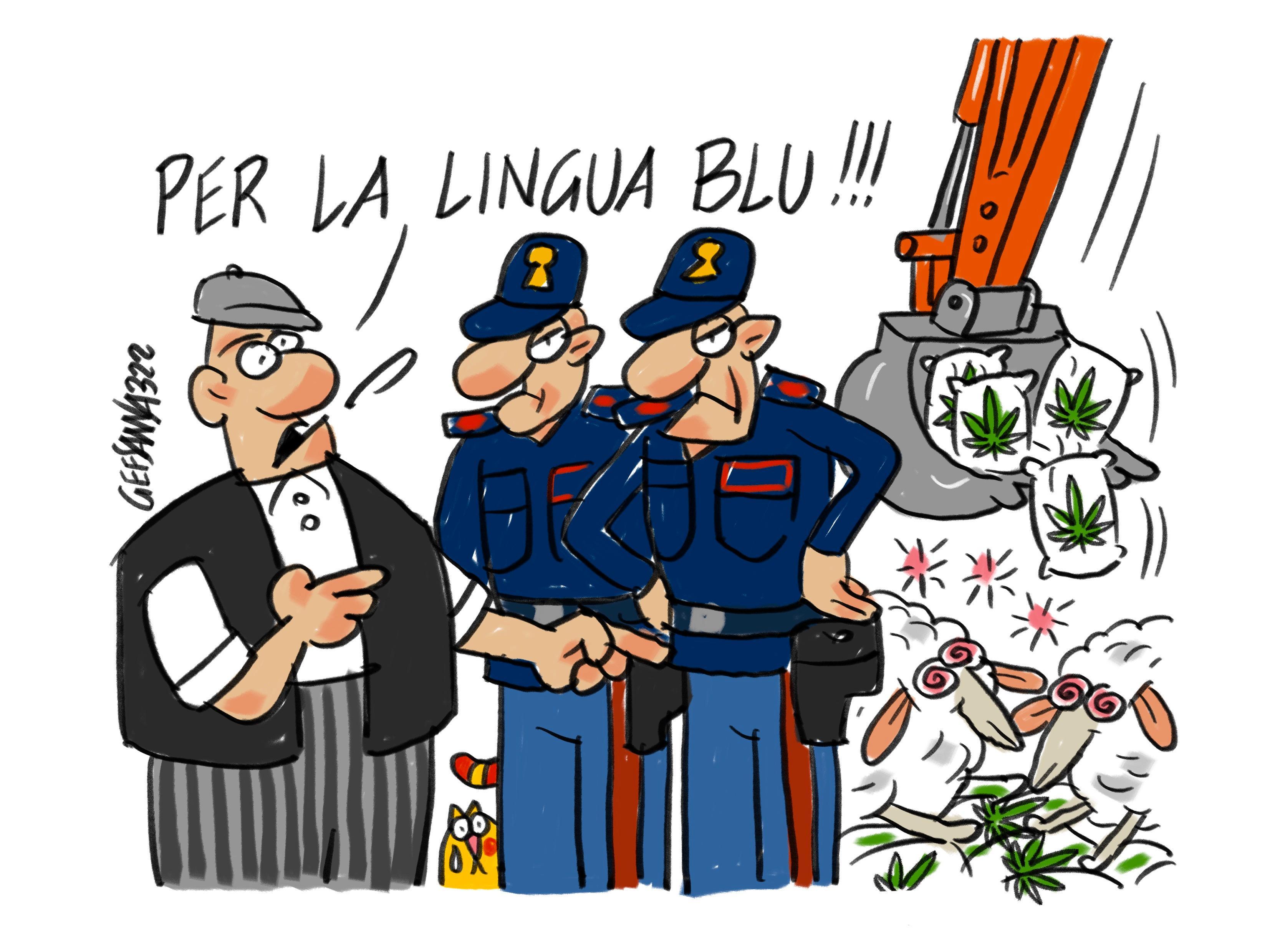 La vignetta di Gef: nell'ovile 250 chili di marijuana, 56enne in cella a Masullas