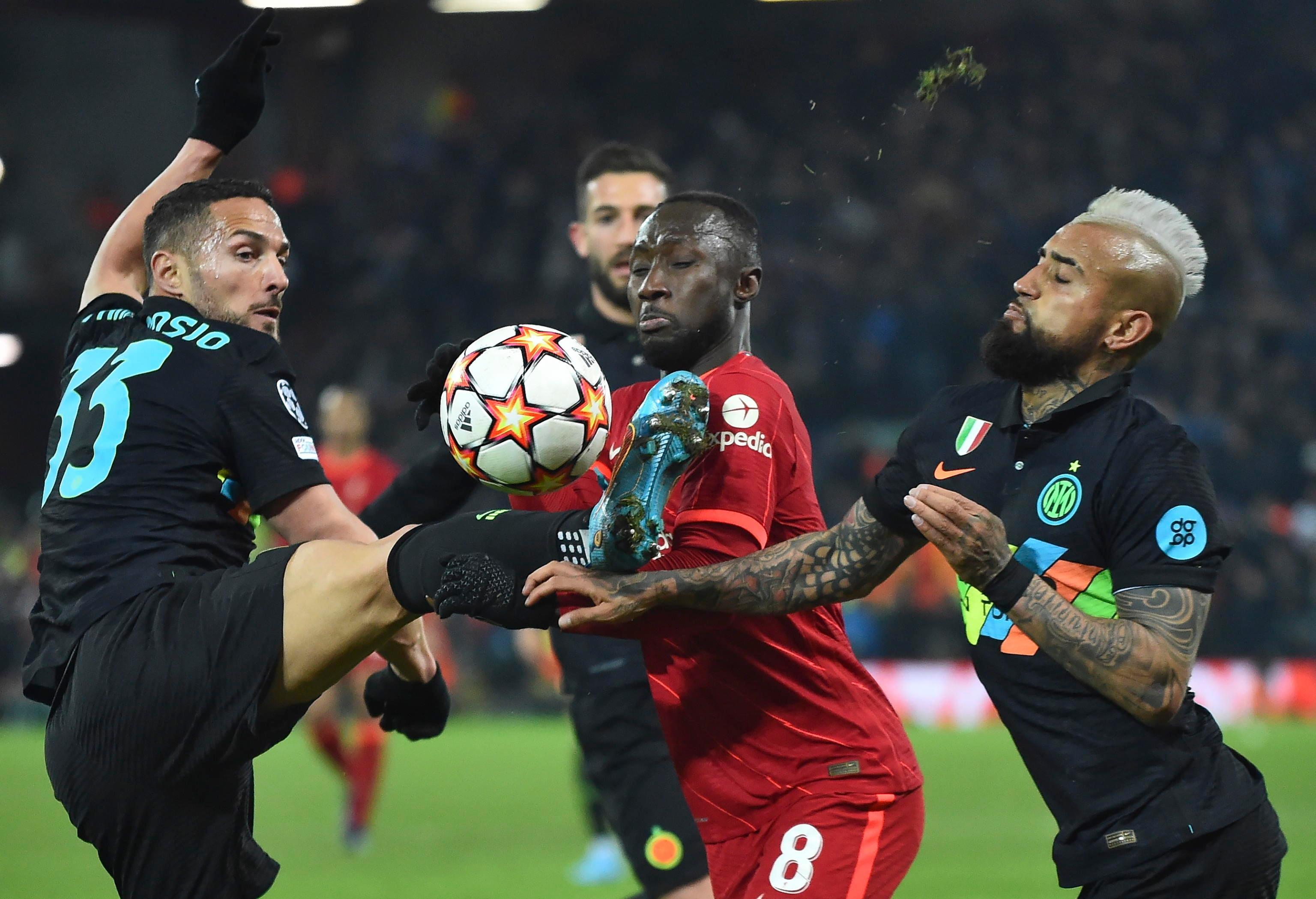 L'Inter lotta fino all'ultimo con il Liverpool, ma ai quarti di Champions ci vanno i Reds (Foto Ansa)