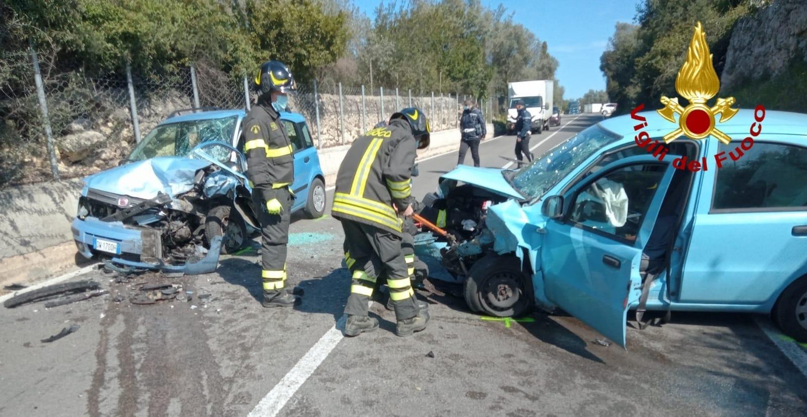 Sassari, scontro frontale a San Camillo: due feriti