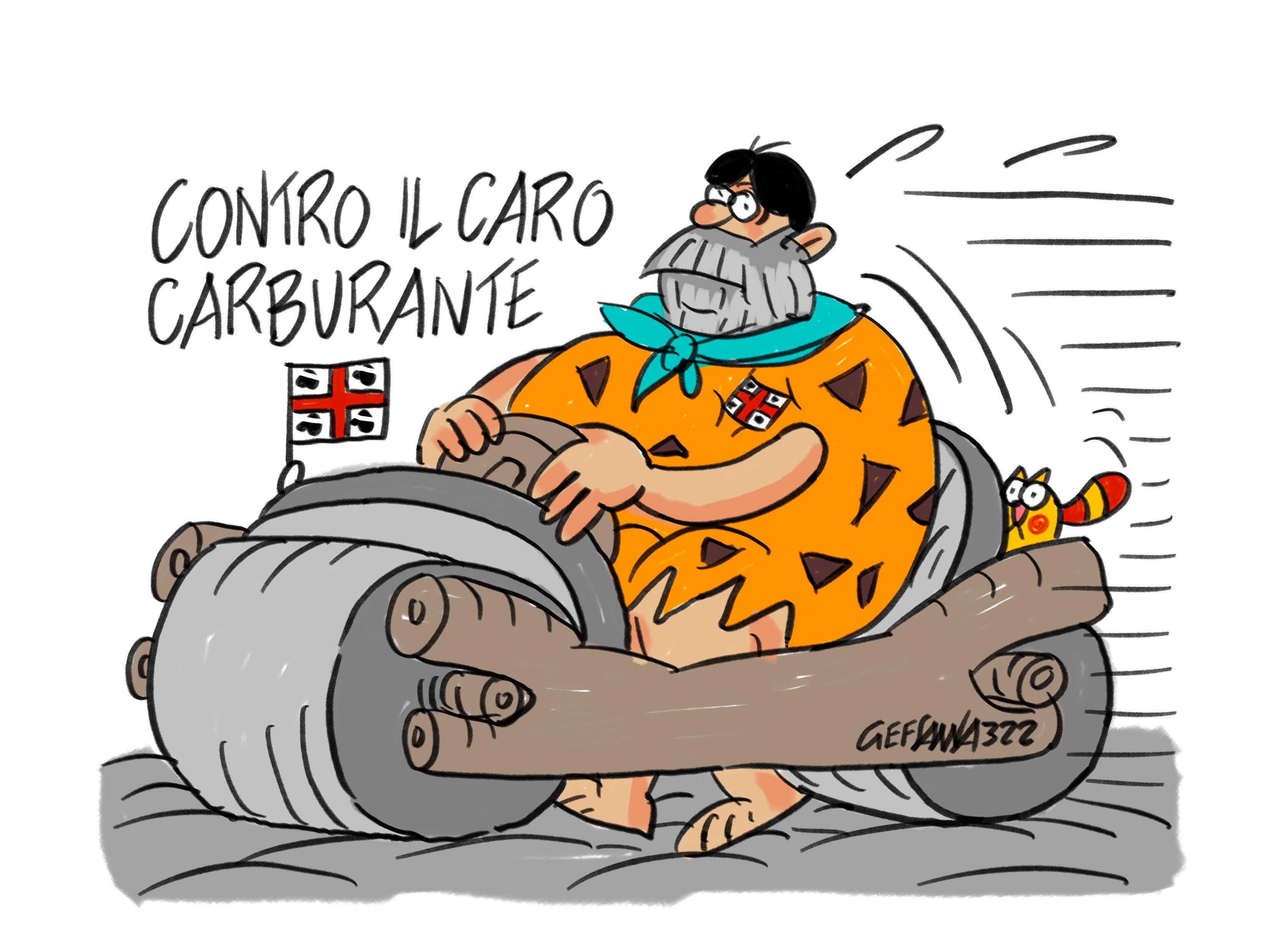 La vignetta di Gef: contro il caro carburante
