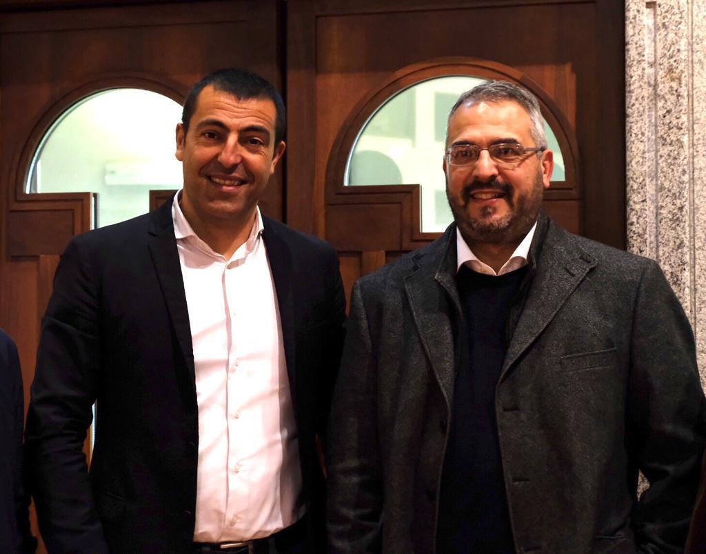 I due candidati: Alberto Urpi (sindaco di Sanluri) e il presidente uscente Emiliano Deiana